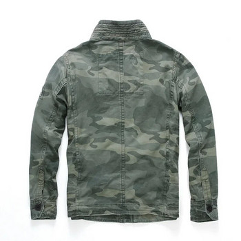 Мъжко военно яке Мъжки M65 Denim Ретро карго якета Outdoor Multi Pockets Camo Tops Field Casual Fashion Turing Coats Uniform