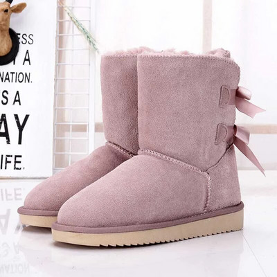 UAAQV Aukštos kokybės Australijos klasikiniai moteriški batai žieminiai vandeniui atsparūs natūralios moteriški sniego batai