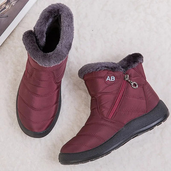 Γυναικείες μπότες 2023 Ζεστές χειμερινές μπότες Γούνα αστραγάλου Bota Feminina χειμερινά παπούτσια για γυναίκες Αδιάβροχες μπότες χιονιού Γυναικεία κοντά μποτίνια