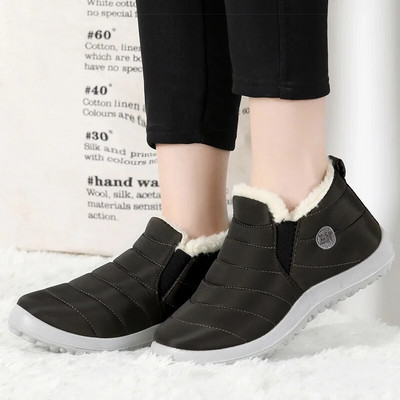 Naiste saapad hoiavad soojas karusnahast saapad Talvekingad Naistele Poolsaapad Slip On Snow Bota Feminina Naiste lühikesed saapad Naiste kingad