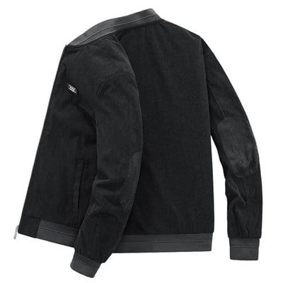 Vīriešu ielas apģērbs pavasara rudens velveta džinsa jaka militārai motocikla jaka Vīriešu koledžas bumbvedējs mēteļi Apģērbs