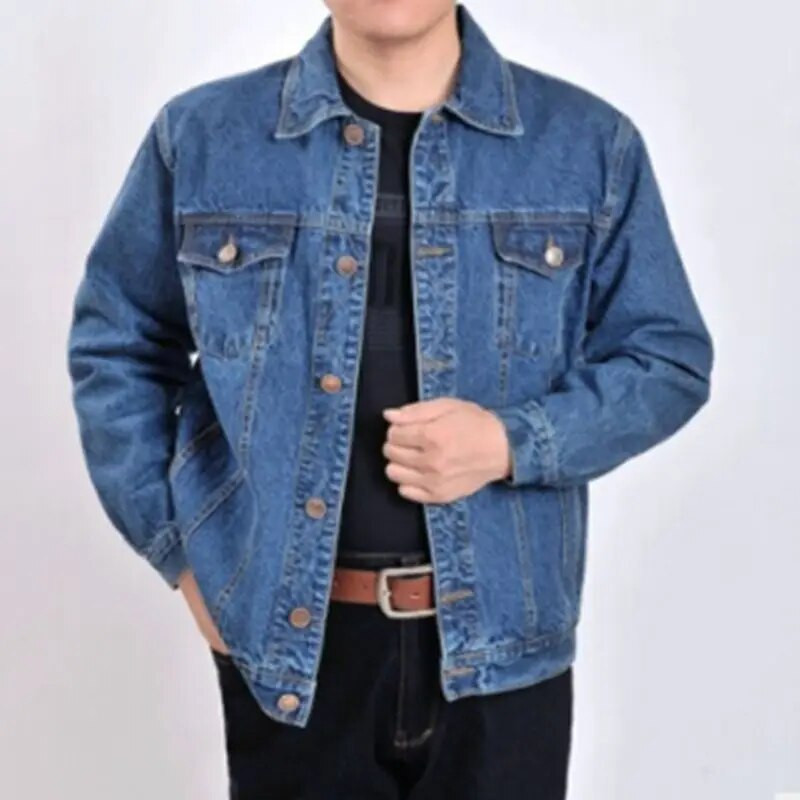 B Muška vanjska odjeća Kaubojske jakne Odjeća 2022. Proljeće Jesen Jakna velike veličine Kaput Muška puceta Ležerna plava traper jakna S-4XL
