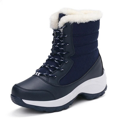 Γυναικείες μπότες Snow Flat Boots Γυναικεία Παπούτσια Πλατφόρμας Γυναικεία Γούνα Διατηρούν ζεστά Παπούτσια Γυναικεία Νέα Plus Size Χειμερινά παπούτσια Botas Mujer