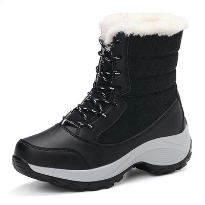 Γυναικείες μπότες Snow Flat Boots Γυναικεία Παπούτσια Πλατφόρμας Γυναικεία Γούνα Διατηρούν ζεστά Παπούτσια Γυναικεία Νέα Plus Size Χειμερινά παπούτσια Botas Mujer