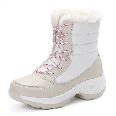 Γυναικείες μπότες Snow Flat Boots Γυναικεία Παπούτσια Πλατφόρμας Γυναικεία Γούνα Διατηρούν ζεστά Παπούτσια Γυναικεία Νέα Plus Size Χειμερινά παπούτσια Botas Mujer