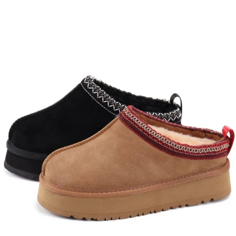 Επίπεδα παπούτσια 2023 Γυναικείες μπότες χιονιού Suede βελούδινες ζεστές μπότες χιονιού Tazz Super Mini πολυτελής μάρκα Chelsea Γυναικεία ψηλοτάκουνα