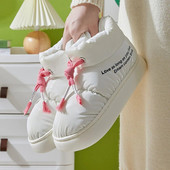 Mugavad pehme tallaga talvesaapad naiste veekindlad paksud plüüsist lumesaapad naistele vabaaja soojas hoidvad puuvillased polsterdatud kingad naistele