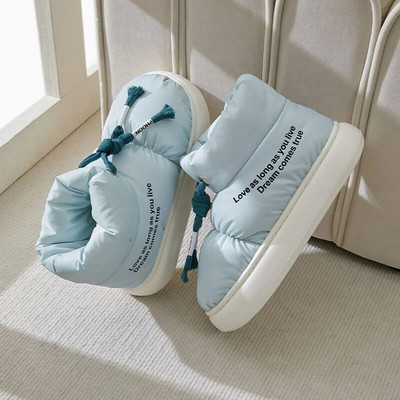 Mugavad pehme tallaga talvesaapad naiste veekindlad paksud plüüsist lumesaapad naistele vabaaja soojas hoidvad puuvillased polsterdatud kingad naistele