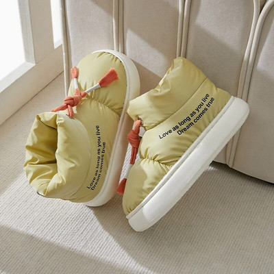 Mugavad pehme tallaga talvesaapad naiste veekindlad paksud plüüsist lumesaapad naistele vabaaja soojas hoidvad puuvillased polsterdatud kingad naistele