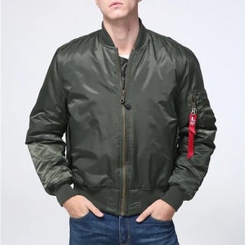 Военно тактическо мъжко армейско яке MA-1 Flight Bomber Jacket Baseball Varsity College Pilot Air Force Водоустойчиво зимно палто за мъже