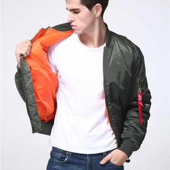 Военно тактическо мъжко армейско яке MA-1 Flight Bomber Jacket Baseball Varsity College Pilot Air Force Водоустойчиво зимно палто за мъже