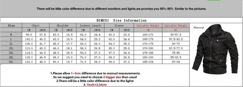 DIMUSI Φθινοπωρινά Ανδρικά μπουφάν μπουφάν Casual Ανδρικά Στρατιωτικά Μπουφάν Ανδρικά βαμβακερά λεπτά πανωφόρια Windbreaker Παλτό μπέιζμπολ Ρούχα