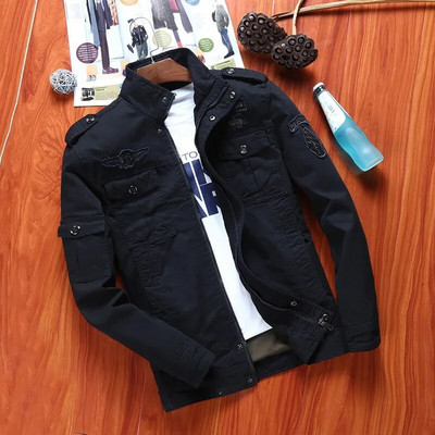 Kevad-sügis meeste pommitaja jakk vabaaja meeste armee sõjalised taktikalised mantlid pesapalli õhukesed välisrõivad, tuulejakid, tööriistad jakid