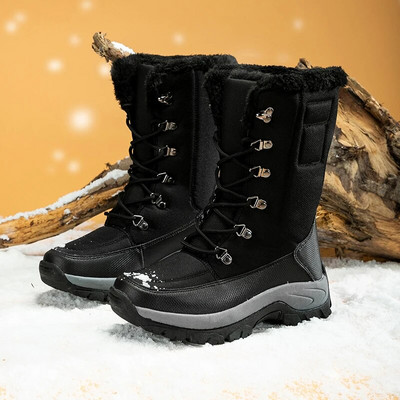 Moipheng naiste talvesaapad veekindlad talvised sääre keskosa lumesaapad Naiste platvormkingad paksu karvaga Botas Mujer võitlussaapad