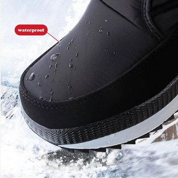 Μπότες χιονιού Αδιάβροχες πλατφόρμες Χειμερινές μπότες Womem Παπούτσια Αντιολισθητικά Keep Warm Μάλλινες μεσαίες μπότες Botas Mujer 2023 White Womem