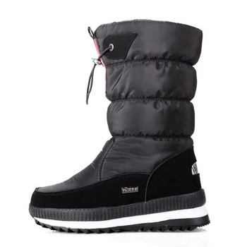 Ботуши за сняг Водоустойчиви зимни ботуши на платформа Womem Shoes Неплъзгащи се топли вълнени ботуши до средата на прасеца Botas Mujer 2023 Бели Womem ботуши