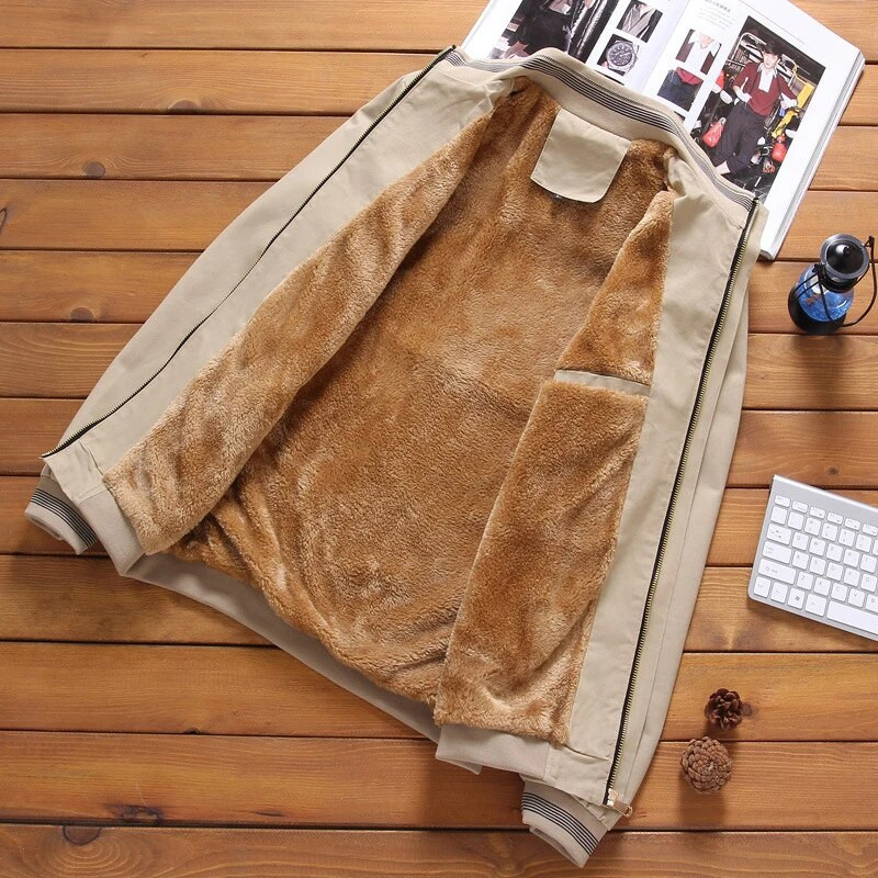 Νέο Casual Outerwear Ανδρικό Bomber Jacket Warm Plus Down Thickened Windbreaker Military Baseball Στολή μεγάλο μέγεθος 5xl