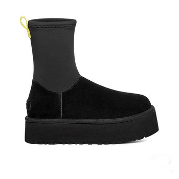 Обувки за жени 2023 г. Нови плюшени удебелени зимни дамски къси ботуши с бъчви Дебела подметка Неплъзгащи се дамски ботуши за сняг Zapatos De Mujer