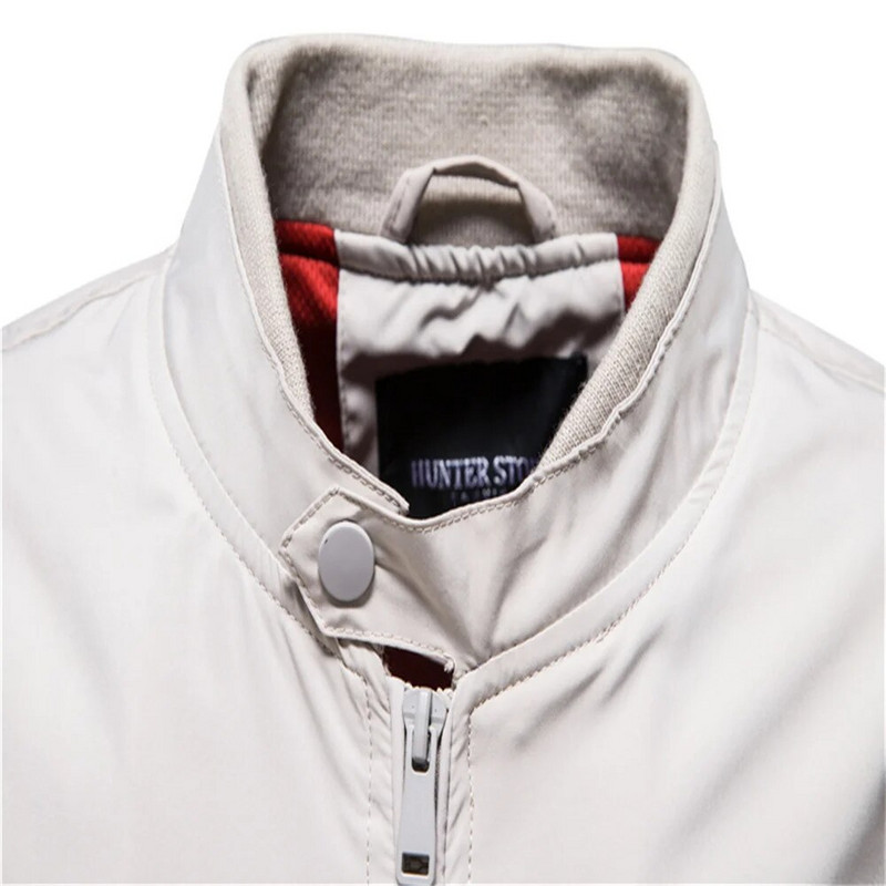 AIOPESON vienkrāsu beisbola jaka vīriešiem ikdienišķa apkakle Bomber vīriešu jakas rudens augstas kvalitātes slim Fit jakas vīriešiem