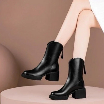Γυναικεία παπούτσια Chelsea Boots Woman Winter 2023 Cute Trend Elastic Half Promotion  σε προσφορά με δωρεάν αποστολή Νέο