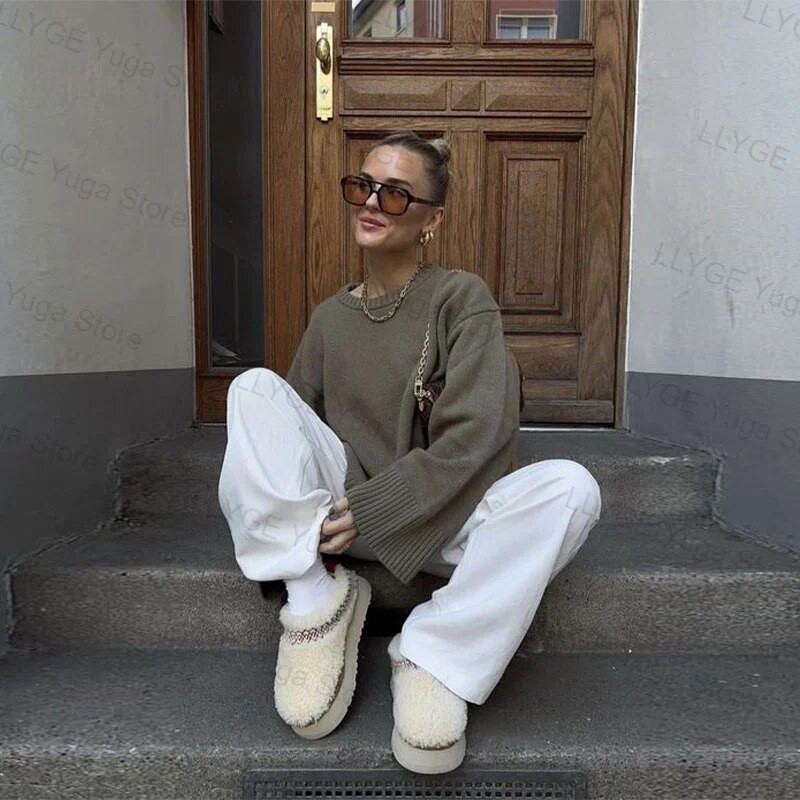 Παχύ βελούδινα παπούτσια για γυναίκες Vintage Γυναικείες μπότες χιονιού από γούνα αρνιού Χειμερινές απαλές χαμηλές μπότες Άνετα ζεστά παπούτσια παντόφλες εξωτερικού χώρου