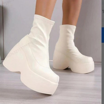 Γυναικεία Παπούτσια 2023 Νέα Πλατφόρμα Γυναικείες Μπότες Μόδα Πανκ Μπότες 12cm Ψηλοτάκουνες Μπότες Trendy Party Cosplay Γυναικεία παπούτσια Zapatos