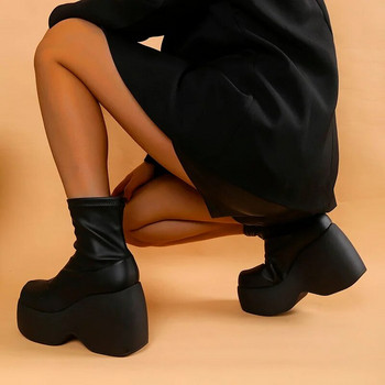 Γυναικεία Παπούτσια 2023 Νέα Πλατφόρμα Γυναικείες Μπότες Μόδα Πανκ Μπότες 12cm Ψηλοτάκουνες Μπότες Trendy Party Cosplay Γυναικεία παπούτσια Zapatos