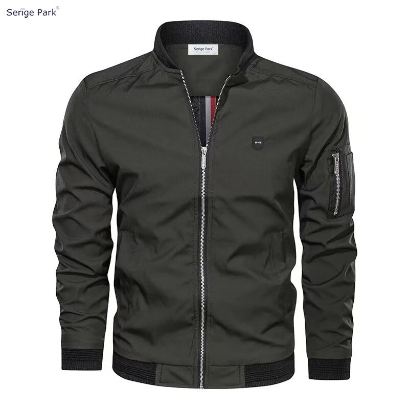 Serige Park Φθινοπωρινό ανδρικό μπουφάν πολυτελείας ποιότητας παπιγιόν Γαλλικό μπουφάν μπέιζμπολ Eden μακρυμάνικο τοπ