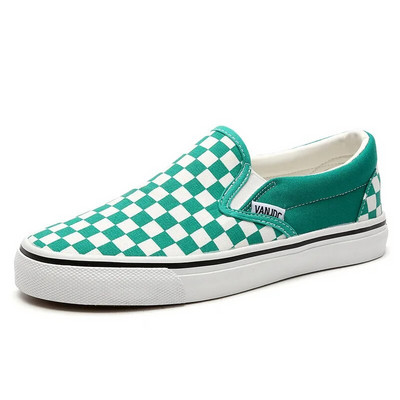 Νέα παπούτσια από καμβά σκακιέρας για γυναίκες Casual αθλητικά παπούτσια Γυναικεία παπούτσια περπατήματος Slip on loafers αθλητικά παπούτσια Καλάθια Femme Compensées