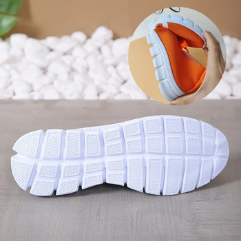 Мрежести плетени раирани плоски обувки за жени 2023 Летни ежедневни маратонки с връзки Дамски дишащи мокасини с мека подметка Плюс размер 43