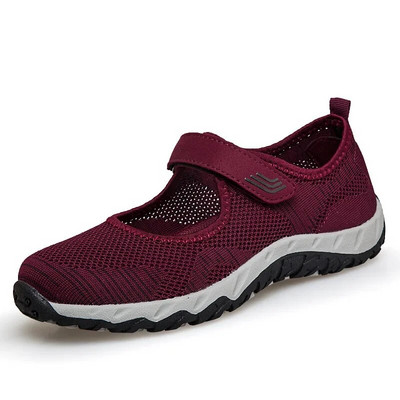 Αντιολισθητικά Soft Mom Sneakers 2022 Summer Mesh Travel Casual Παπούτσια για Γυναικεία Άνετα Ελαφρά επίπεδα αθλητικά παπούτσια