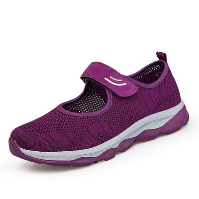 Αντιολισθητικά Soft Mom Sneakers 2022 Summer Mesh Travel Casual Παπούτσια για Γυναικεία Άνετα Ελαφρά επίπεδα αθλητικά παπούτσια