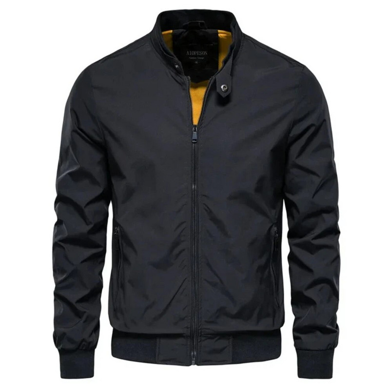 Vyriška striukė rudens stovima apykaklė Naujas laisvalaikio paltas Madingas plonas didelio dydžio amerikietiškas vyriškas megztinis viršutinis paltas ilgomis rankovėmis