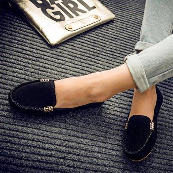 2023 Γυναικεία φλατ παπούτσια Άνοιξη φθινόπωρο Flat Loafer Γυναικεία παπούτσια slips Απαλά στρογγυλά τζιν τζιν τζιν παπούτσια Plus size