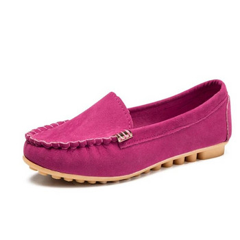 2023 Дамски ежедневни плоски обувки Пролет Есен Плоски мокасини Дамски обувки Слипове Меки дънкови обувки с кръгли пръсти Дънки Обувки плюс размер