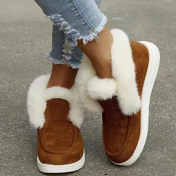 Χειμερινές γυναικείες μπότες χιονιού 2023 Ζεστό βελούδινο βελούδινο χιόνι σε μαλακή σόλα casual αθλητικά παπούτσια Άνετα, αντιολισθητικά βαμβακερά παπούτσια