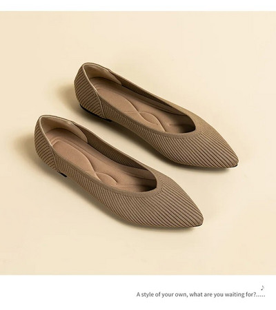 Moteriški vienspalviai plokščiapadžiai batai, laisvalaikio madingi, orui pralaidūs, neslystantys guminiai padai smailūs, patogūs nėščiųjų batai spyruokliniai