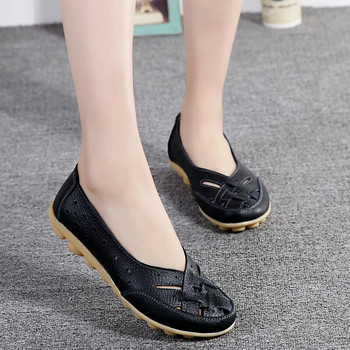 Γυναικεία παπούτσια Flats Μαλακά δερμάτινα παπούτσια Woman Loafers Oxford γυναικεία παπούτσια για γυναίκες Λευκά παπούτσια Plus Size 35-44 zapatos de mujer