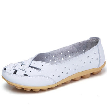 Дамски обувки Равни обувки Меки кожени обувки Дамски мокасини Дамски обувки Оксфорд за жени Бели обувки Големи размери 35-44 zapatos de mujer