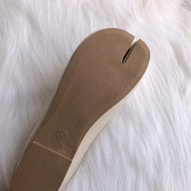 Tabi Ninja kingad Naised Mikrokiudnahast Mugavad Lamedad Lõigatud varvastega sussid Pehme põhjaga püksid Naiste Trotter Mokassiinid 2023