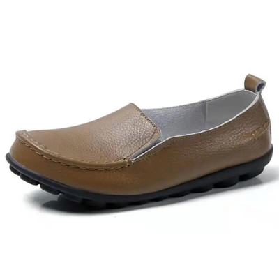 Uued libisemiskindlad lamedad jalatsid naistele Pehmed vabaajajalatsid Ehtsast nahast kerged libisemiskindlad naiste kingad, pluss 44 Zapatos