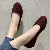 Batai moterims, 2023 m. Nauji apvalūs moteriški vasariniai baletiniai batai, solidūs moteriški batai laisvalaikio plokščiapadžiai