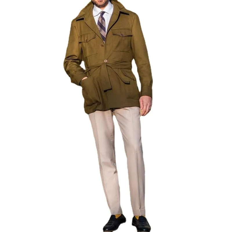 2022 m. rudens Naujas Vyriškas paltas Ilgas Plonas Didelis Dydis Nuo vėjo Striukė Vyriška Striukė Kasdieniai Viršutiniai Drabužiai Paltai Madingi Viršutiniai