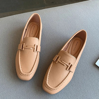 Kunstnahast vabaajakingad, naiste kingad, 2023. aasta suvine, sügisene moekingad Tüdrukud Mokasiinid Muulad Kontori, Naiste jalatsid