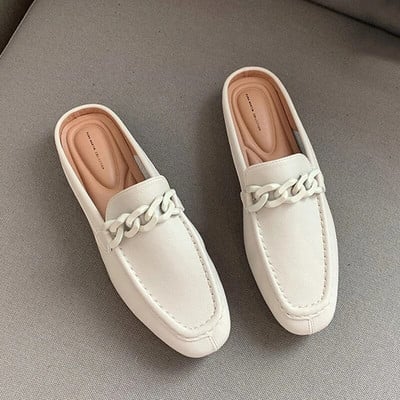 Kunstnahast vabaajakingad, naiste kingad, 2023. aasta suvine, sügisene moekingad Tüdrukud Mokasiinid Muulad Kontori, Naiste jalatsid