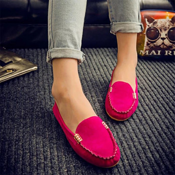 Γυναικεία παπούτσια 2023 Άνοιξη φθινόπωρο Γυναικεία casual Flat παπούτσια Slips Round Toe τζιν Flat Loafer Plus Size Τζιν παπούτσια Zapatos Mujer