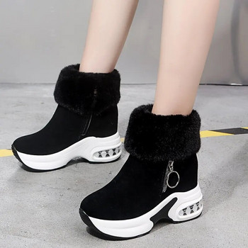 Χειμερινά γυναικεία ζεστά αθλητικά παπούτσια Πλατφόρμας Snow Boots 2023 Γυναικεία παπούτσια αιτίας Γυναικεία μποτάκια με κορδόνια Γυναικείες μπότες