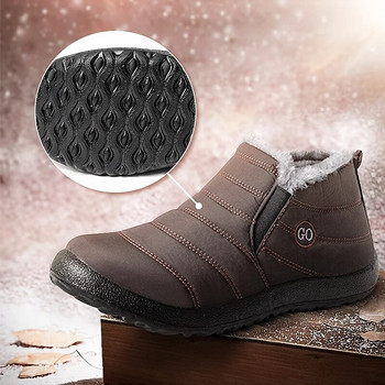 Памучни обувки Meijuner Топли нехлъзгащи се мързеливи леки, водоустойчиви плат за чадър Плоски ежедневни свръхлеки обувки