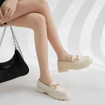 Пролетни модни дамски обувки за 2023 г. Устойчиви на износване студентски противоплъзгащи удебелени плоски обувки