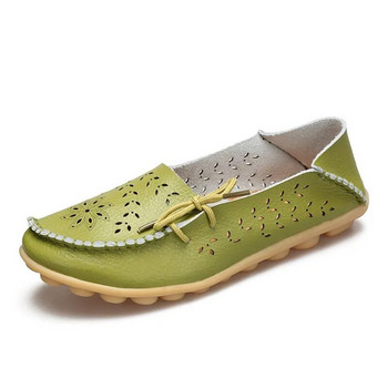 YAERNI20 цветове Плоски обувки от естествена кожа Дамски модни обувки за свободното време Daliy Дамски офис дамски парти обувки размер 34- 44E1298